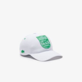 Lacoste Lacoste & The Everglades Foundation Co-Branded Cap - Čepice Pánské Bílé | CZ-KF6utv